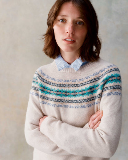 Cora Fairisle Yoke Crew Neck Jumper