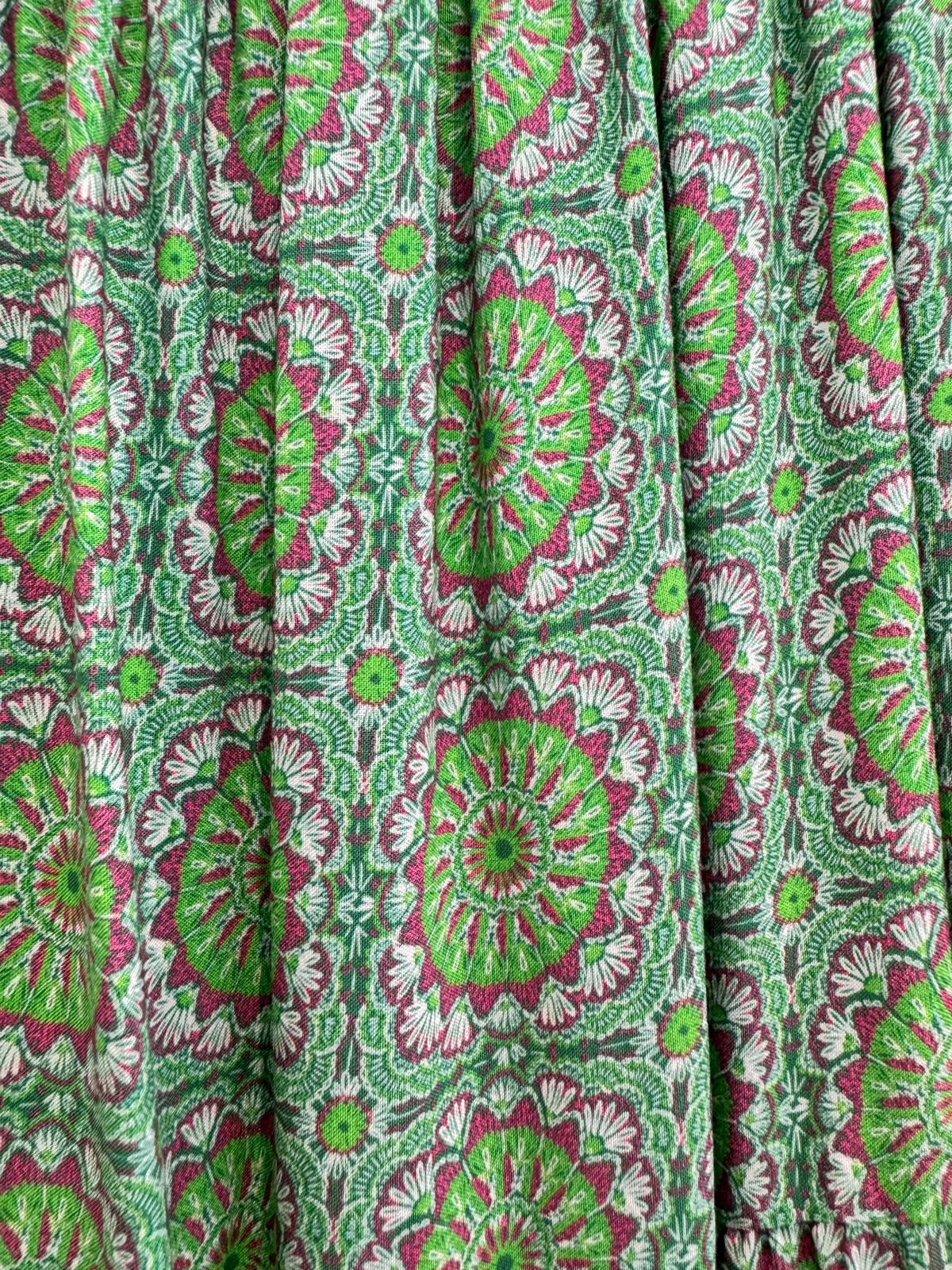 Geometric Print Tiered Maxi Skirts