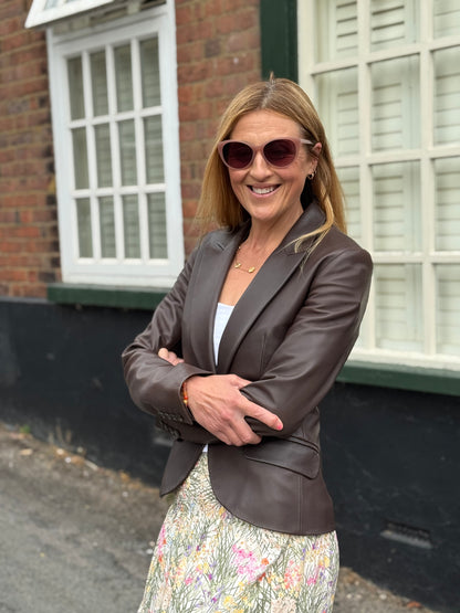 Lola Tailored Brown Blazer