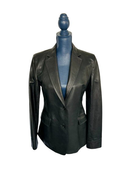 Layla Double Top Stitched Leather Jacket