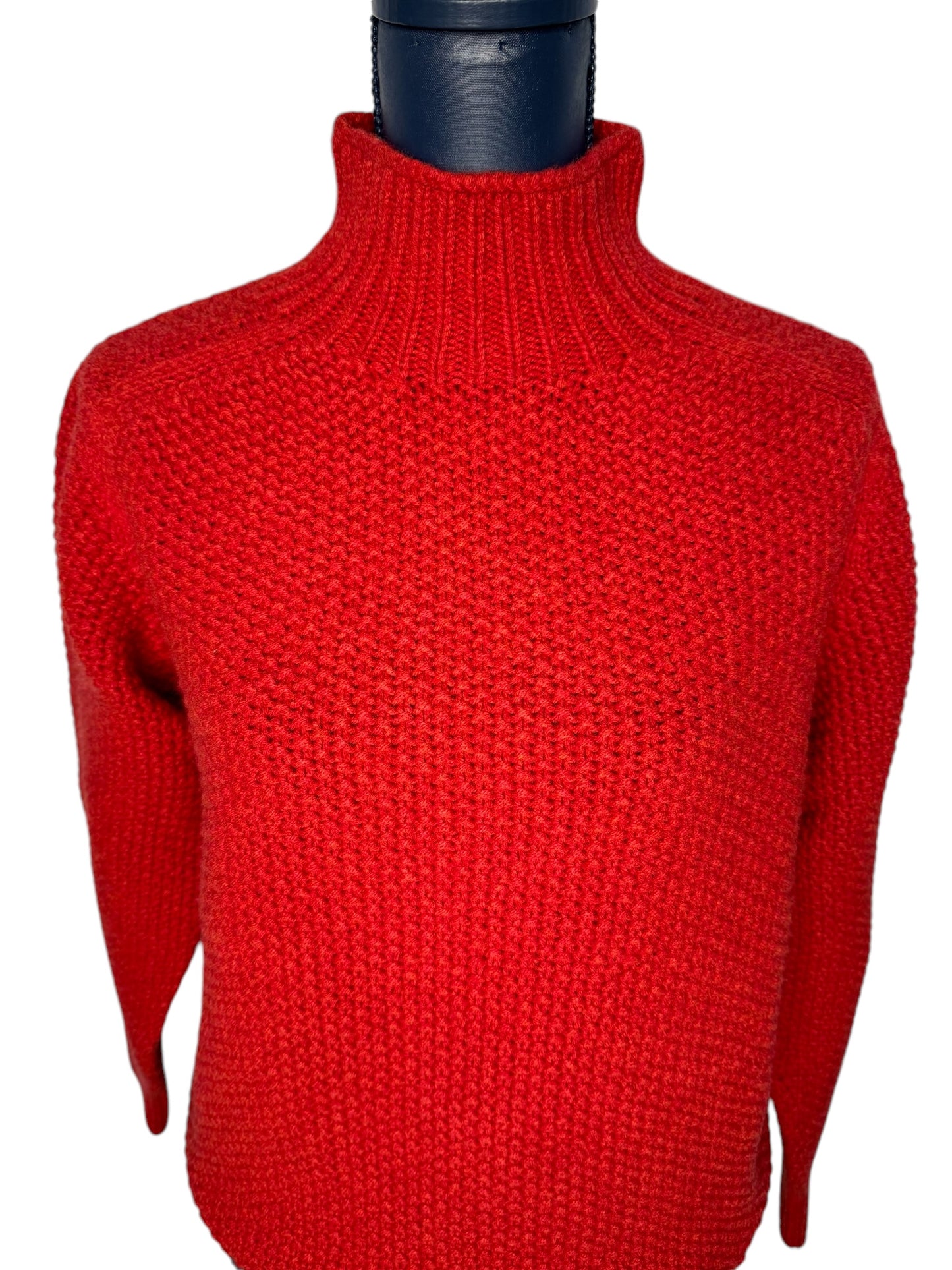 Tiffany Super Fine Lambswool Turtle Neck Jumper- Red