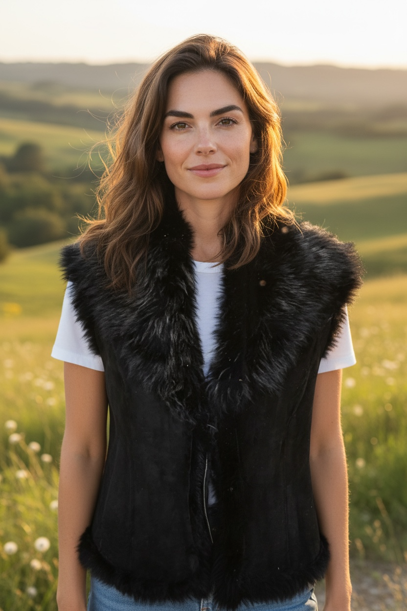 Clara Cropped Toscana Gilet