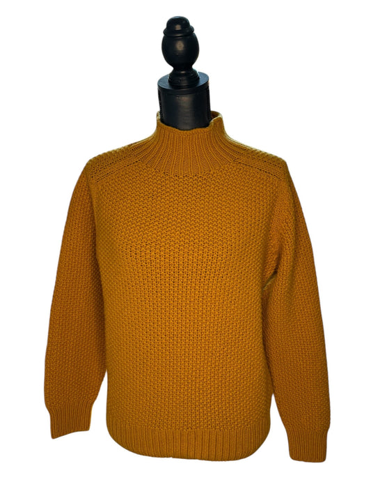 Tiffany Super Fine Lambswool Turtle Neck Jumper- Mustard