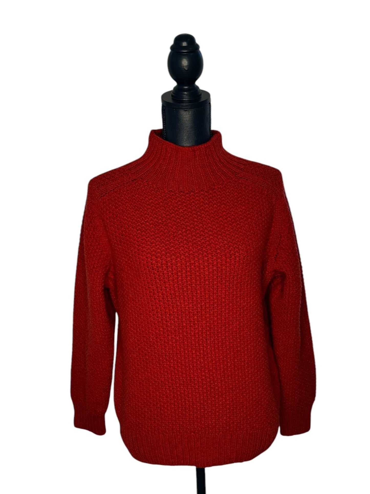 Tiffany Super Fine Lambswool Turtle Neck Jumper- Red