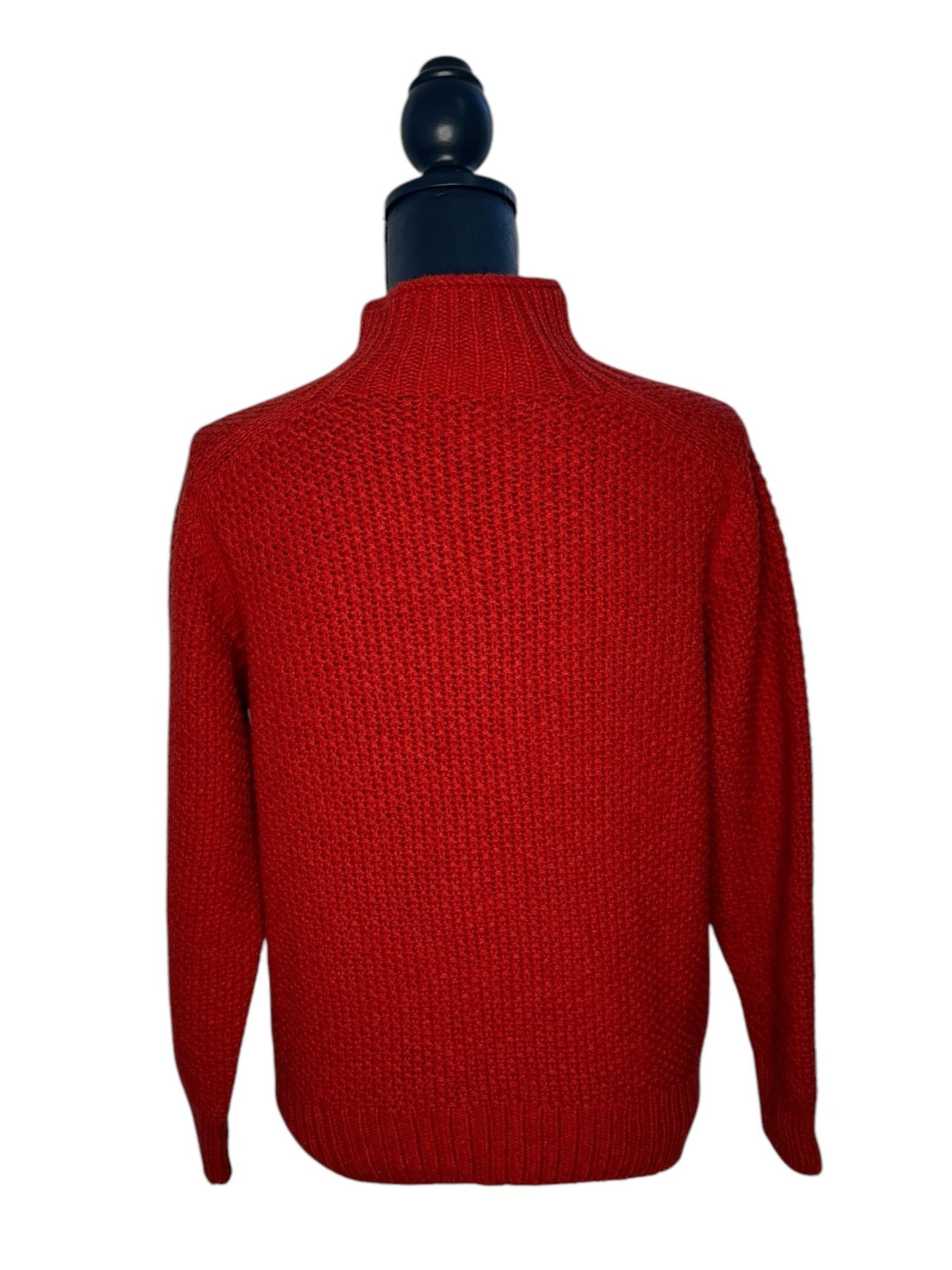 Tiffany Super Fine Lambswool Turtle Neck Jumper- Red