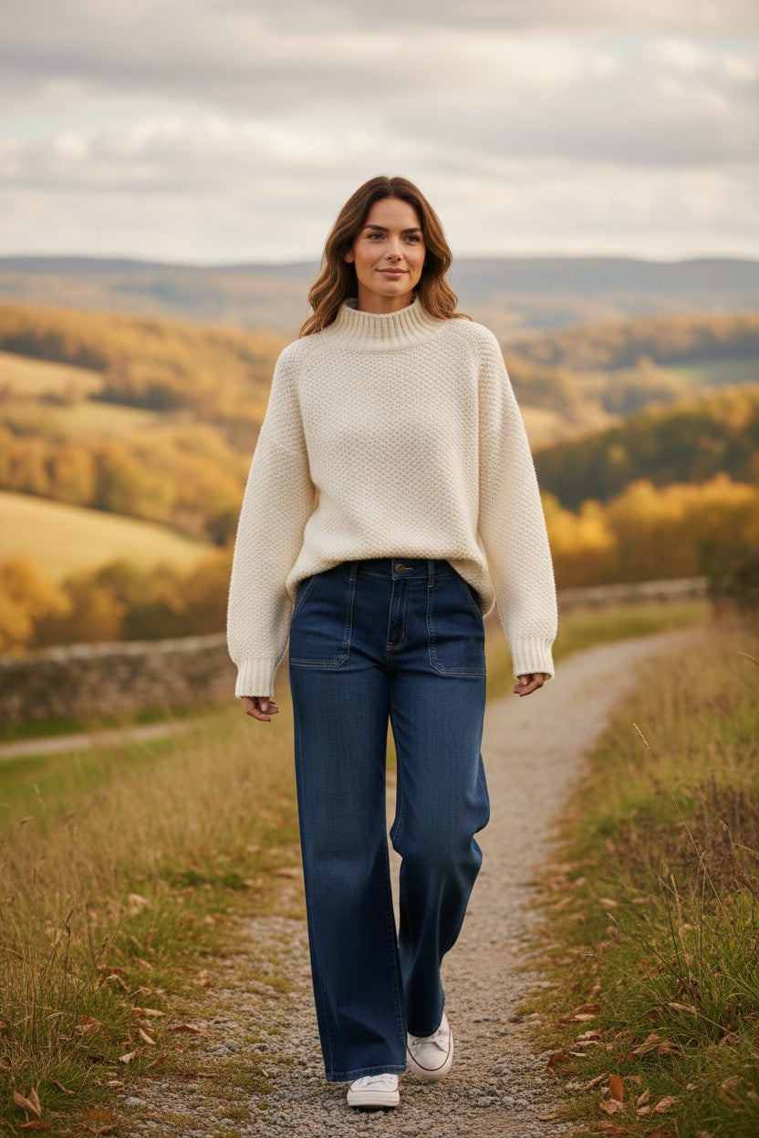 Tiffany Super Fine Lambswool Turtle Neck Jumper